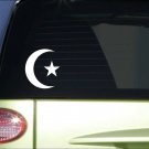 Star and Crescent *H933* 6 inch Sticker decal islam muslim allah Star and Crescent *H933* 6 inch Sticker decal islam muslim allah