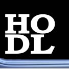 Square Hodl L836 6 inch Sticker hold cryptocurrency decal