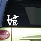 Betta love sticker *H171* 6" vinyl fish bowl decal aquarium
