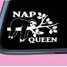 Nap Queen sloth TP 658 Sticker 8" Decal animals gifts stuffed tshirt
