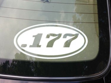 .177 Gun Decal Shooting Bullets Gun Rights Pellets *C125*
