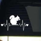 Squirrel heartbeat lifeline *I253* 8" wide Sticker decal hunting tree dog Squirrel heartbeat lifeline *I253* 8" wide Sticker decal hunting tree dog