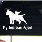 My Guardian Angel pitbull *I162* 6" Sticker decal pit bull american bully