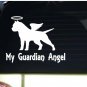 My Guardian Angel pitbull *I162* 6" Sticker decal pit bull american bully