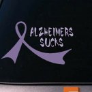 2X Alzheimers purple Ribbons 6" Sticker Decals Dementia cure love