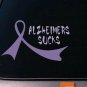 2X Alzheimers purple Ribbons 6" Sticker Decals Dementia cure love