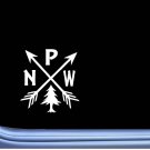 Pacific Northwest PNW Hiking Vinyl M114 6 Inch Sticker Decal camping arrows
