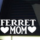 Ferret Mom sticker *H344* 8.5 inch wide vinyl cage harness training book
