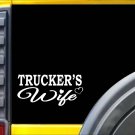 Trucker's Wife K349 8 inch Sticker truck driver decal