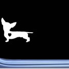 Chiweenie lil heart J806 6 inch Sticker dachshund chihuahua dog decal