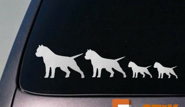 PIT BULL FAMILY 8.5" STICKER DECAL VINYL CAR AMERICAN BULLY APBT AMSTAFF *D626*