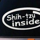 Shih tzu Inside 6" Decal Sticker Car Window Shih tzu Inside 6" Decal Sticker Car Window