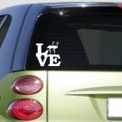 Flamingo love 6" STICKER *F220* DECAL zoo flamingos Flamingo love 6" STICKER *F220* DECAL zoo flamingos