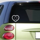 Heart Tooth *F362* sticker decal dentist dental hygienist assistant