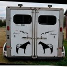 2 LARGE 12.5"  APPALOOSA HORSE STICKERS MIRRORED  DECAL APPALOSSA HORSE *C790*