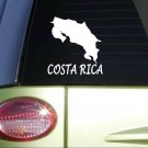 Costa Rica *I111* 7" Sticker decal country flag island