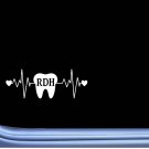 RDH Tooth Lifeline M184 8 inch Window Decal dentist hygienist RDH Tooth Lifeline M184 8 inch Window Decal dentist hygienist