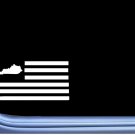 Kentucky American Flag M201 8 inch Sticker state Decal