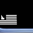 Idaho American Flag M204 8 inch Sticker state Decal