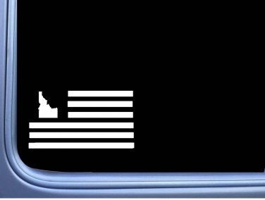 Idaho American Flag M204 8 inch Sticker state Decal