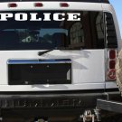 POLICE STICKER DECAL 6x30" LARGE SIZE PATROL OFFICER BADGE SHERRIF DEPUTY SIREN