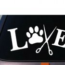 LOVE TO GROOM 6" Sticker Animals Dogs Pet Vinyl Decal Wash Cut Hair Bath Nails LOVE TO GROOM 6" Sticker Animals Dogs Pet Vinyl Decal Wash Cut Hair Bath Nails