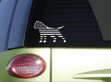 American flag pit bull *I123* 8" Sticker decal pitbull bully apbt rescue