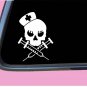 Nurse skull TP 395 Sticker 6" Decal rn registered nurse practitioner nursing lpn