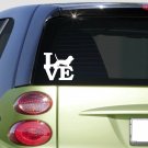 Basset hound love 6" STICKER *F234* DECAL dog breed leash collar Basset hound love 6" STICKER *F234* DECAL dog breed leash collar