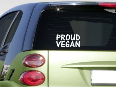Proud Vegan 6" sticker *E852* decal vegetarian recipe diet meatless vegans