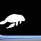 Manatee Family L362 8 inch Decal Sticker