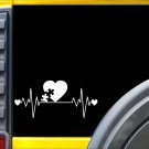 Autism Lifeline K258 8 Inch sticker puzzle heartbeat decal