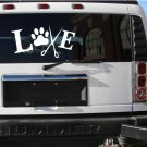 LARGE LOVE TO GROOM 24" STICKER ANIMALS DOGS PET VINYL DECAL WASH CUT HAIR BATH LARGE LOVE TO GROOM 24" STICKER ANIMALS DOGS PET VINYL DECAL WASH CUT HAIR BATH