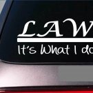 Law sticker decal *E320* lawyer law school court judge jury trial witness stand