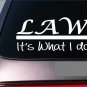 Law sticker decal *E320* lawyer law school court judge jury trial witness stand