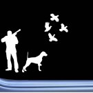 English Pointer 4 Quail M307 8 inch hunting dog decal English Pointer 4 Quail M307 8 inch hunting dog decal