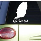 Grenada *I113* 7" Sticker decal country flag island