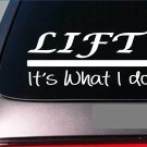 Lift sticker decal *E281* weightlifting weights gym gloves benchpress squat run