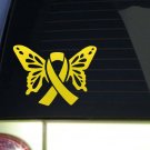 Endometriosis Yellow Butterfly *J100* 7.5 inch wide Sticker Endo Decal Endometriosis Yellow Butterfly *J100* 7.5 inch wide Sticker Endo Decal