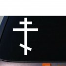 ORTHODOX CROSS Sticker Christianity Vinyl Decal Russian Cross 8" ORTHODOX CROSS Sticker Christianity Vinyl Decal Russian Cross 8"