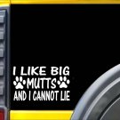I like big mutts k498 6 inch dog rescue decal sticker