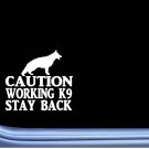 Caution Working German Shepherd 6" sticker J767 k9 decal sticker Caution Working German Shepherd 6" sticker J767 k9 decal sticker