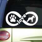 Miniature Schnauzer Infinity sticker *H410* 4 x 8.5 inch vinyl dog decal Miniature Schnauzer Infinity sticker *H410* 4 x 8.5 inch vinyl dog decal