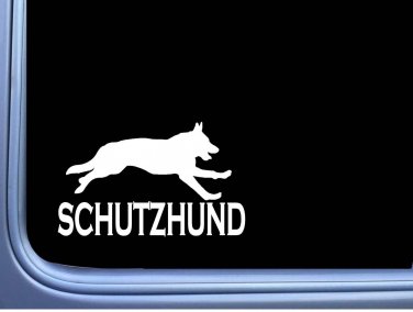 Schutzhund L792 8 inch Sticker dog german shepherd Decal