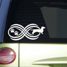 Tribal Dachshund Infinity Sitcker *I801* 8.5 inch wide decal Tribal Dachshund Infinity Sitcker *I801* 8.5 inch wide decal