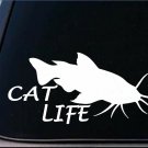 Cat Life  Sticker *G834* 8" vinyl Catfish fishing stink bait pole rod boat