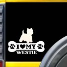 Westie Bone Sticker L081 8 inch west highland terrier dog decal Westie Bone Sticker L081 8 inch west highland terrier dog decal