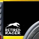 Retired Racer Sticker k229 8 inch Greyhound whippet decal