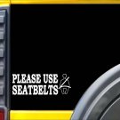 Seatbelts Please 8 inch K917 vinyl store taxi decal sticker