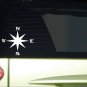 Compass *H907* 6 inch Sticker decal rose gps geocaching